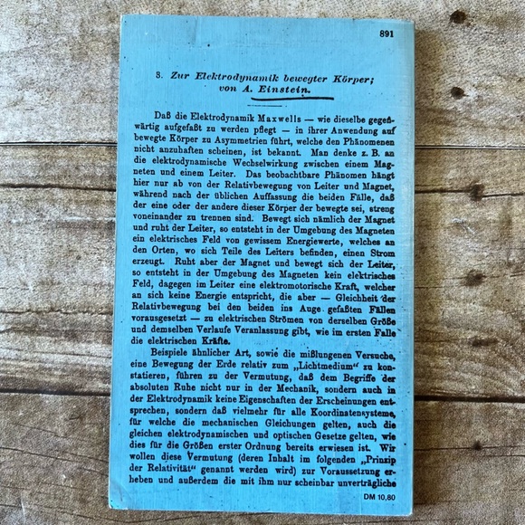 Einstein by Johannes Wickert - Blue Cover
paperback Book - Picture 2 of 4